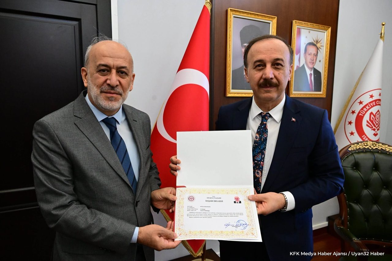 Karaman’a Atanan Müftü Biçer'den Vali Erin’e Veda Ziyareti