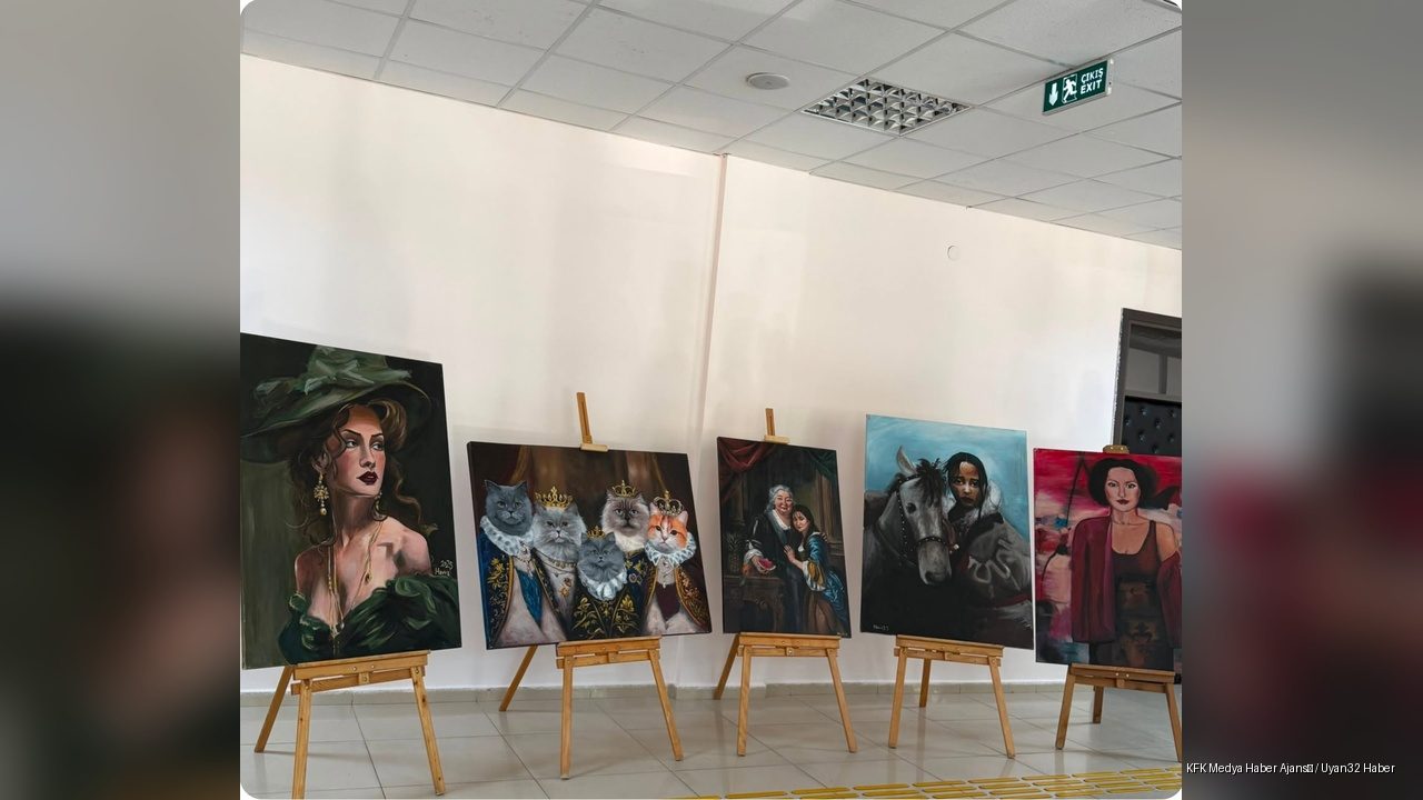 Koruma Altındaki Öğrencinin Resim Sergisi Duygu Dolu Anlar Yaşattı