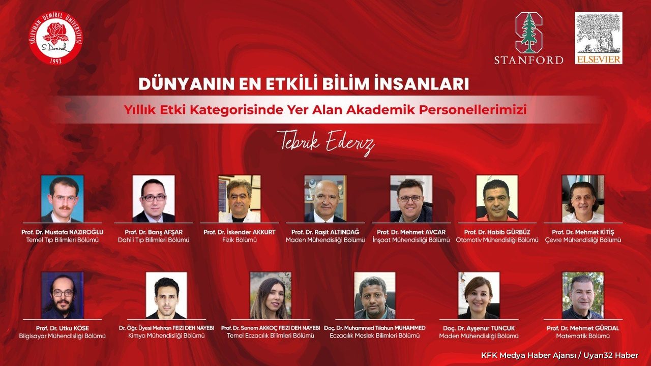 SDÜ’den 15 Akademisyen “Dünyanın En Etkili Bilim İnsanları” Listesinde - Detay 2