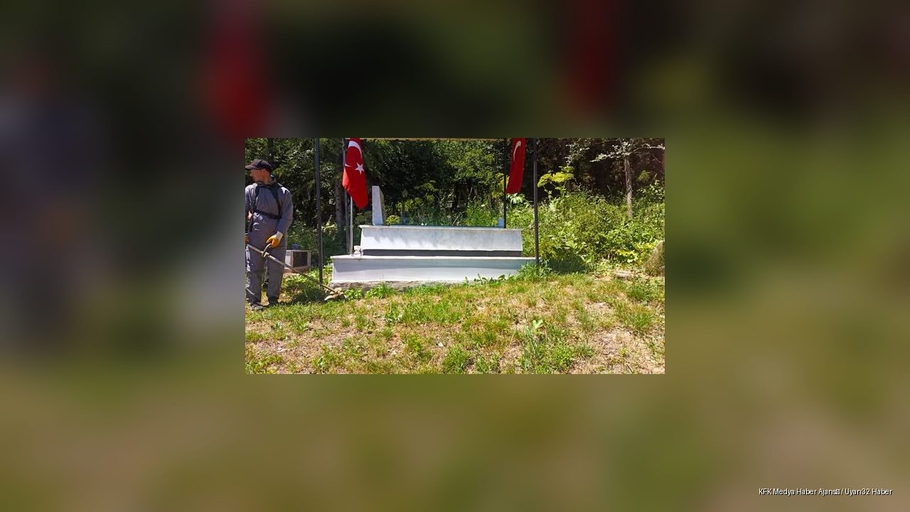 Şehit Mezarlığında Bakım ve Temizlik Çalışmaları Sürüyor