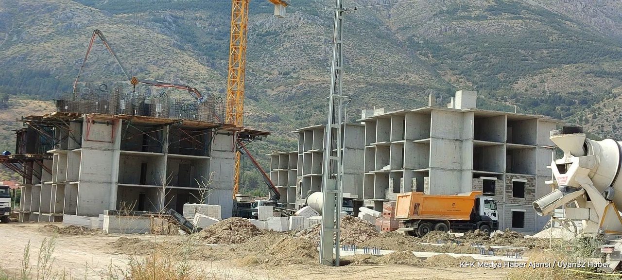 Senirkent TOKİ Konutlarında Çalışmalar Hızla İlerliyor
