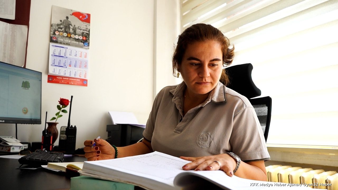 Sütçüler Orman Şefi Ayşe Deniz Erdeğer'in Zorlu Saha Mesaisi
