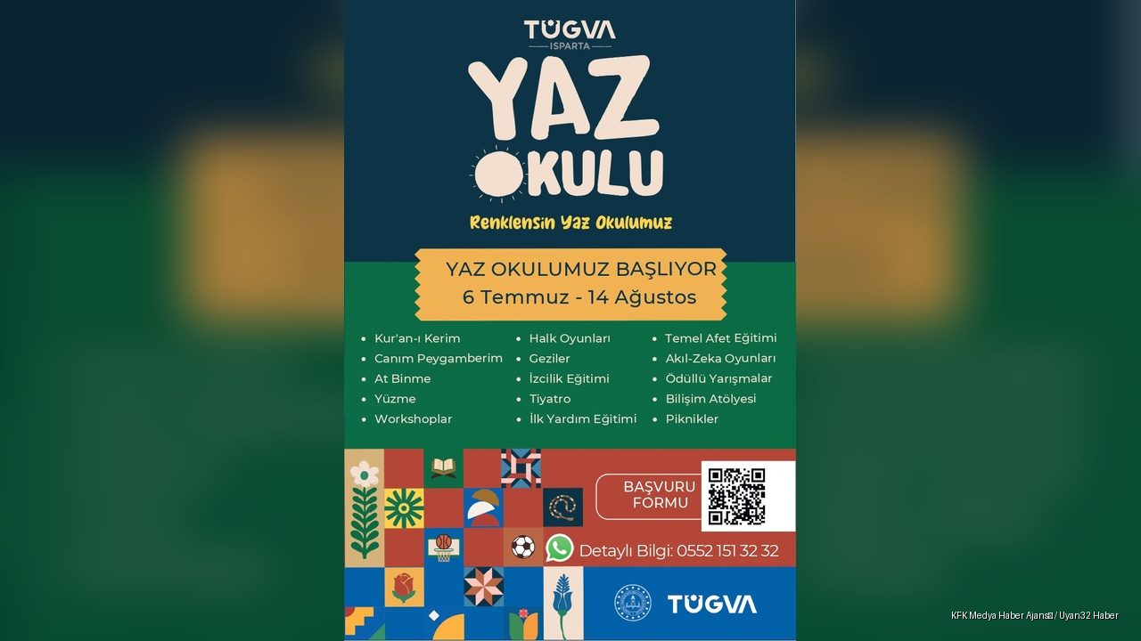 TÜGVA Isparta Yaz Okulu Kayıtları Başladı: Gençlere Dolu Dolu Bir Yaz