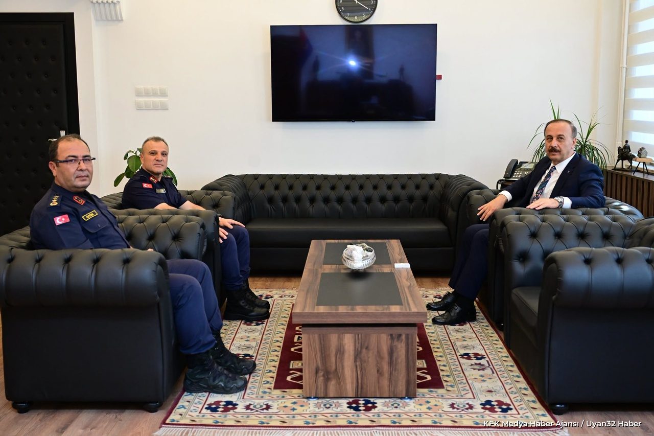 Vali Abdullah Erin'den İl Jandarma Komutanı Başkonak'a Ziyaret