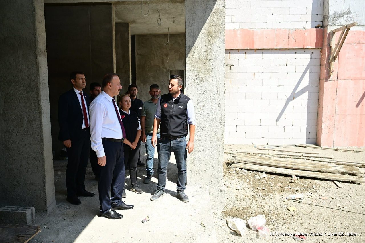 Vali Erin AFAD Hizmet Binası İnşaatını İnceledi