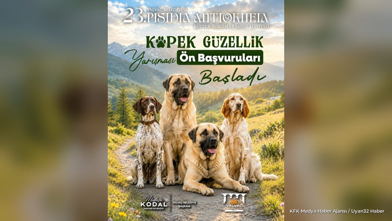 Yalvaç Köpek Güzellik Yarışması İçin Başvurular Başladı