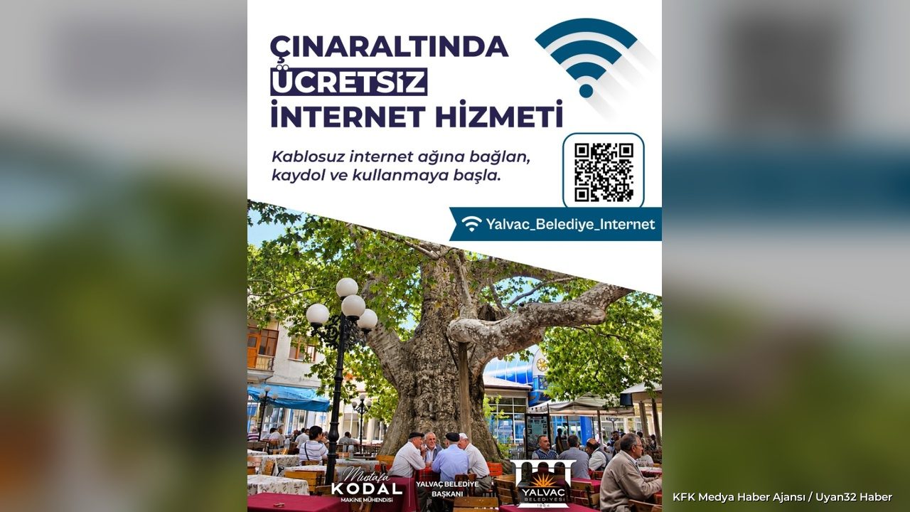 Yalvaç'ta Ücretsiz İnternet Dönemi